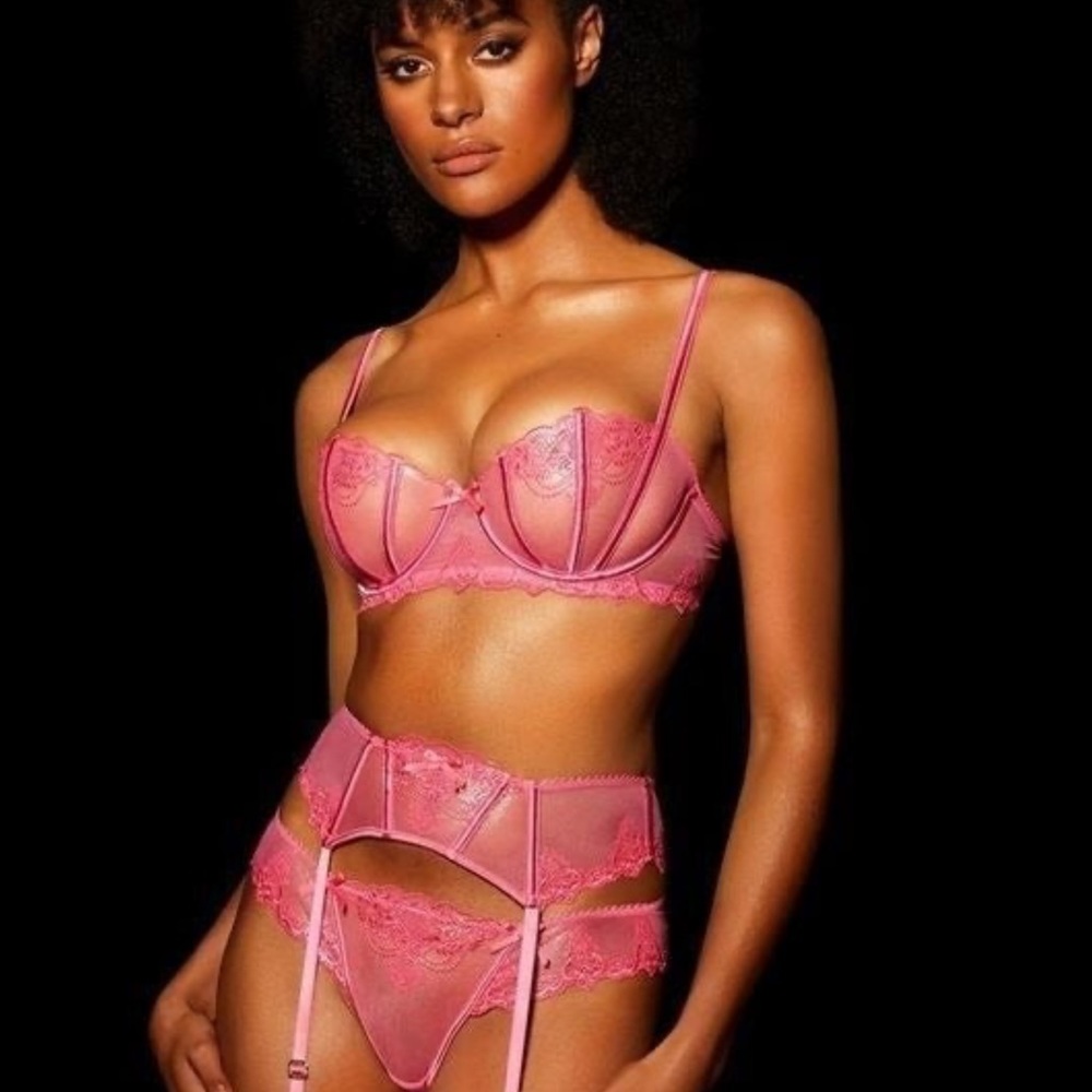 Honey Birdette Natalie bra 32D and suspender set